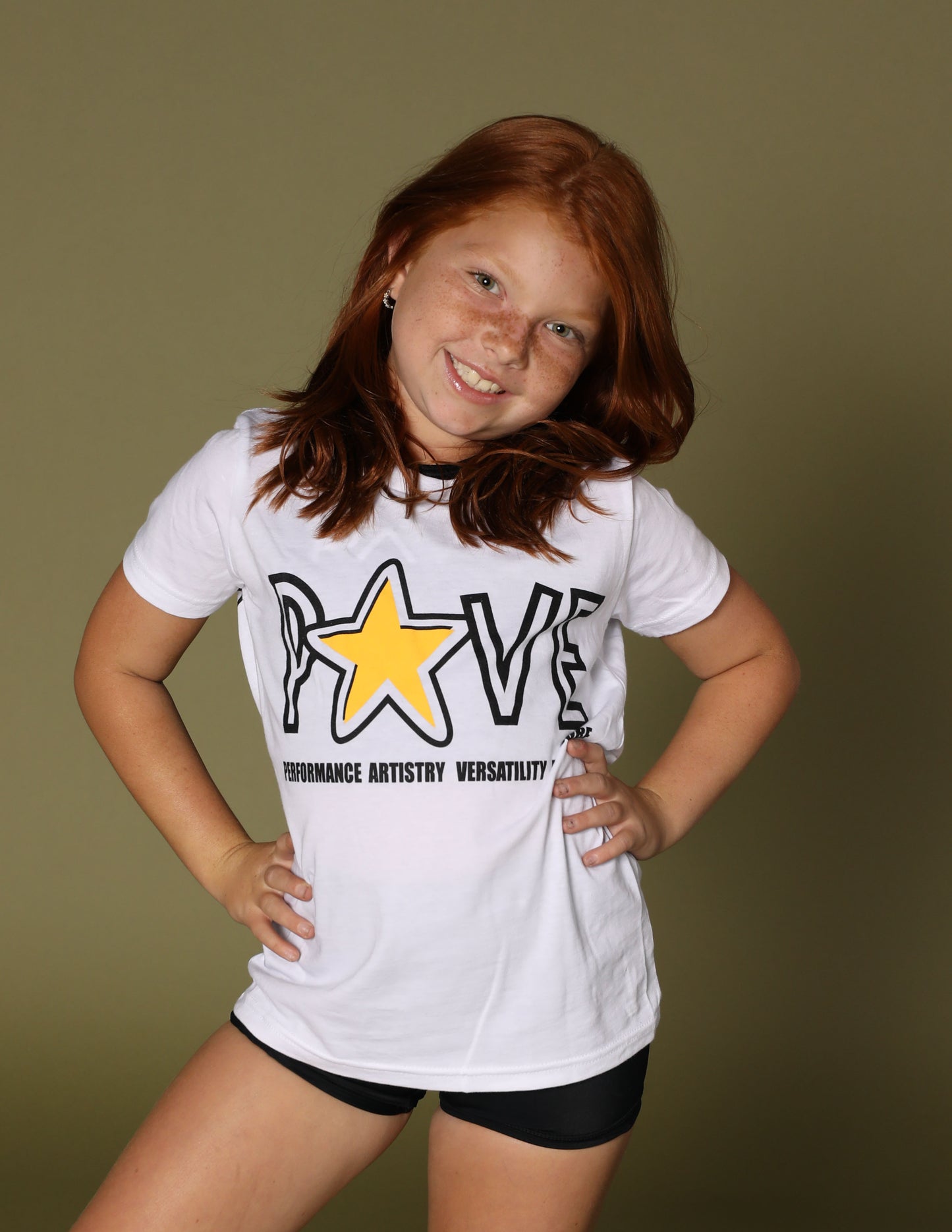 White PAVE Star Tee