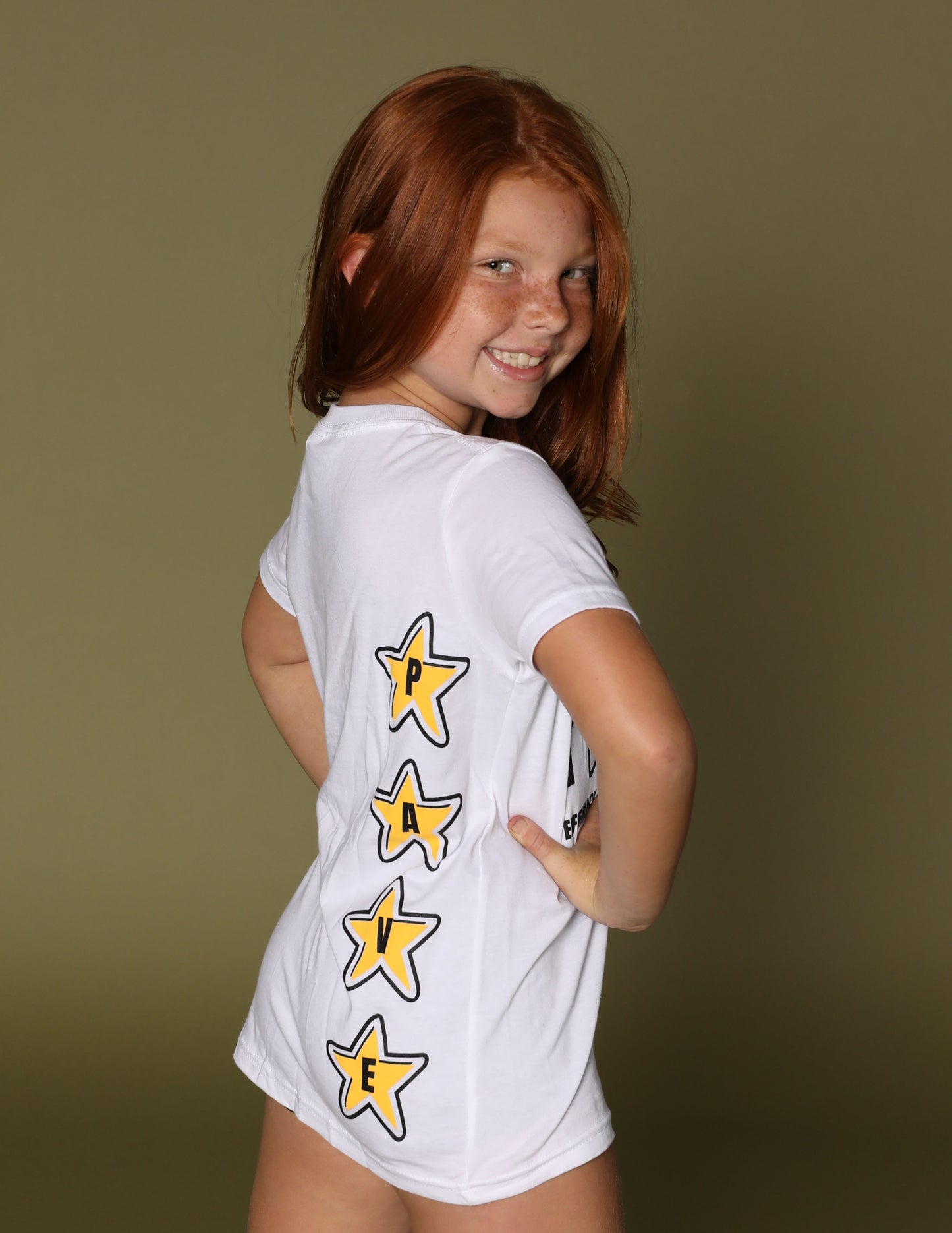 White PAVE Star Tee