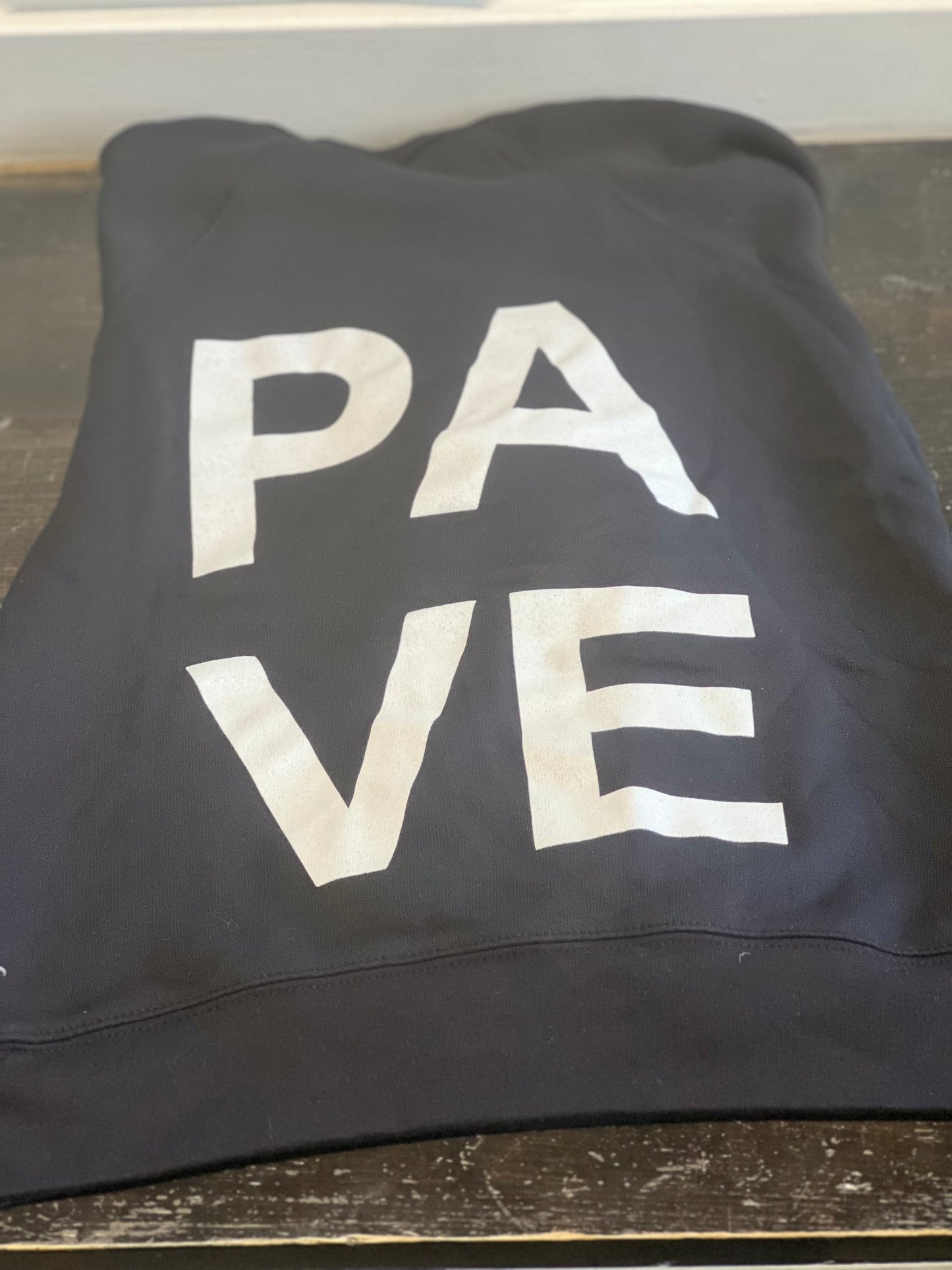 BLACK & WHITE PAVE PULLOVER